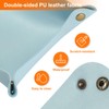 sourcing map 2pcs PU Leather Valet Tray Unisex Folding Small