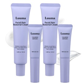 Luuma Facial Hair Removal Cream for Women, Painless & Flawless Face Hair Remover, Long-Lasting Depilatory Cream for All Skin Types (2)