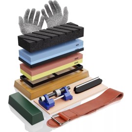 Zhx 400/1000 3000/8000 Juego De Piedra Afilar Doble 13 En 1