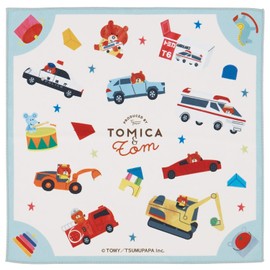 Skater KBST43 Sticky Lunch Cloth, Easy No Tie Tomica and Tom