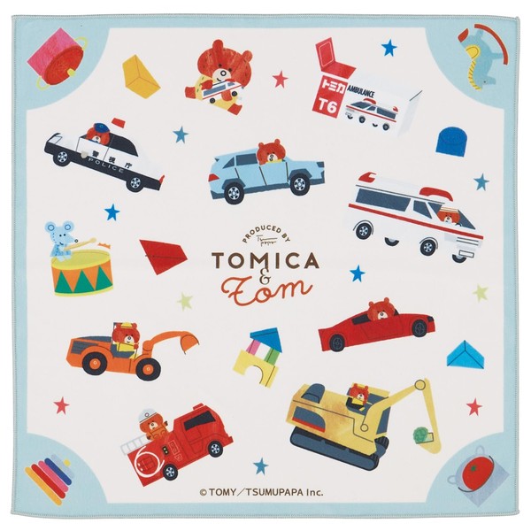 Skater KBST43 Sticky Lunch Cloth, Easy No Tie Tomica and