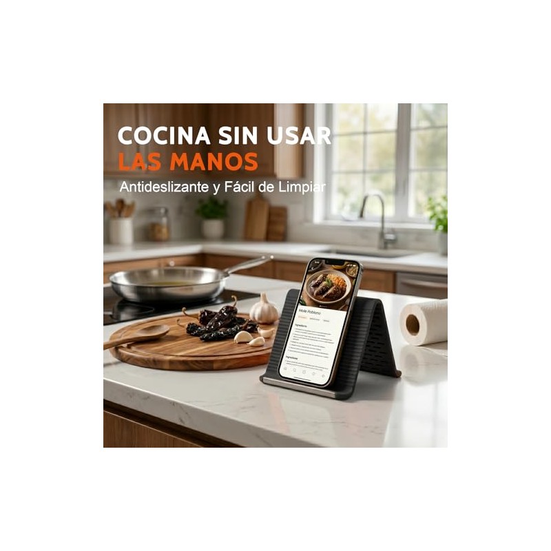 Soporte Flexible para Celular y Tablet, Stand de Silicona Plegable