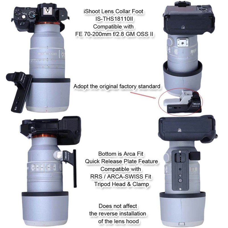 iShoot Replacement Lens Foot, Tripod Mount Ring Stand, Ring Mount