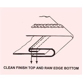 CoverStitch Machine Binder, Semi-Fold Binding Attachment For Flatbed Machines (Size 1 -3/4")