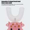 Kids U Shaped Toothbrush Pink Cartoon Electric 360° Tooth Rush