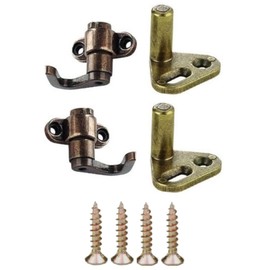 cyclingcolors Accessories System of Fixing Swivel Bar Lock Locking Hook Rod Guide Stop Pin Cabinet Lock Furniture Lock for Screwing On