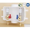 WHK Washing Machine Outlet Box,Pex Laundry Box Washer Wall Box