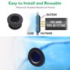 1/2 Inch Drill Hole, 3/8 Inch ID Silicone Rubber Top