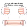 Universo en Linea 4pcs Extensor Bra Sostén 3 Gancho Correa