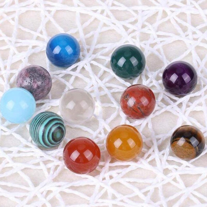 Feng Shui 20mm Natural Crystal Ball Healing Sphere Healing Stone