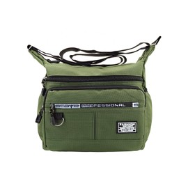 FuninCrea Umhängetasche Herren Messenger Bag Herren 5 Reißverschluss-Taschen Crossbody Bag Herren Große Kapazität Tasche Herren Schultertasche Herren mit Verstellbarem Schultergurt (Grün)