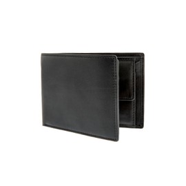 Dents Avon Smooth Leather Trifold Wallet with RFID Blocking Protection Black ONE