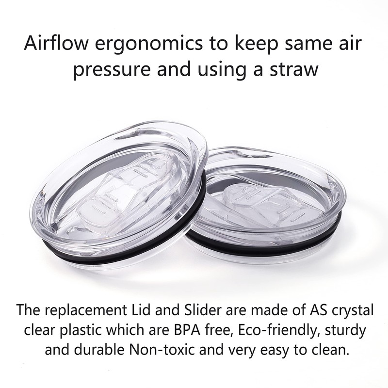 20oz Skinny Tumbler Replacement Lids 3 Pack,2.75in Cup Mouth Compatible