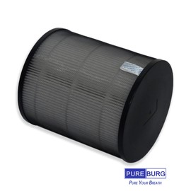 PUREBURG JF100-RF Replacement Filters Compatible with Jafända JF100 Jafanda Air Purifier, 2-Pack H13 True HEPA 3-Stage Filtration Activated Carbon