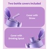 Everyday Delights Kuromi Water Bottle Double Covers with Straw and
