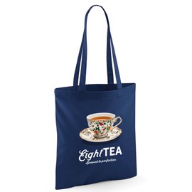 D Design Invent Print! 80th Birthday Gift Bag Funny Gift for Women Tote Shopping Age 80 Present 42cm x 38cm (Navy)