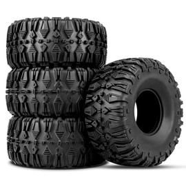 GoHobby RC Tires 2.2inch RC Rubber Tyre Set 4pcs for 1/10 RC Crawler Axial SCX10 AX10 Wraith D90 fit 2.2 Beadlocks