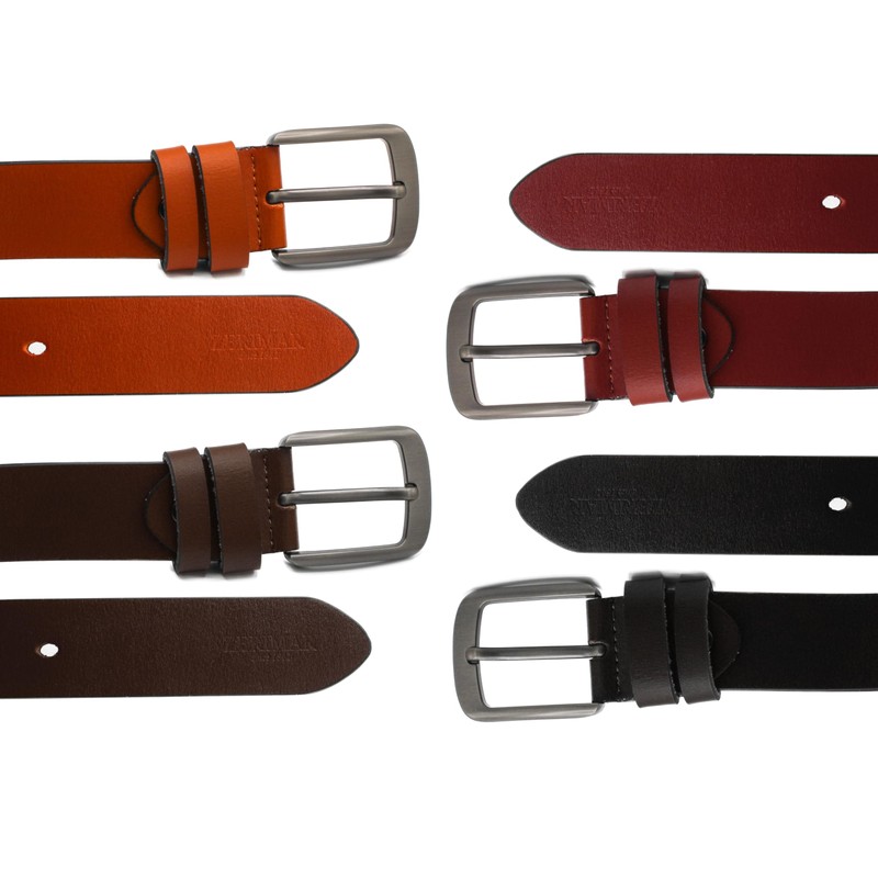 Zerimar Men's Belt Suit Belt Natural Leather Belt 37 mm