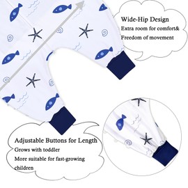 0.5TOG Toddler Sleep Sack with Feet,sleep sack 12-18 months with Legs,Footed Design & Snap Hem Wearable Blanket 2t 3t 4t for Boys Girls (9M-2T)