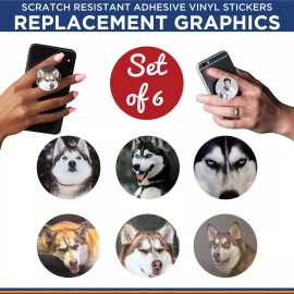 N/A Husky Phone Holder Replacement Graphic Vinyl Stickers