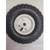 300 lbs 10 in. Pneumatic Tire Wheel with White Hub