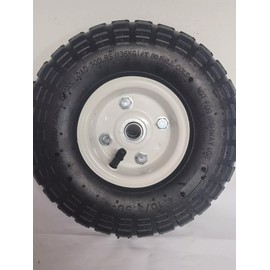 300 lbs 10 in. Pneumatic Tire Wheel with White Hub wagons, hand trucks and yard trailers, garden, shop All-Terrain Thread