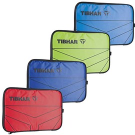 Tibhar Table Tennis Bat Bag T Logo Table Tennis Racket Case for 1 Racket Table Tennis Bat Case (Green)