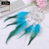 sourcing map 2pcs Dream Catchers with Crystal Beads Wall Decor