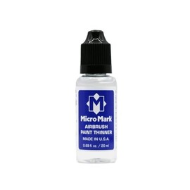 Micro-Mark Acrylic Airbrush Paint, 20ml for Hobby Use, Miniature Figure Paiting, Scale Model, Canvas (Airbrush Thinner)