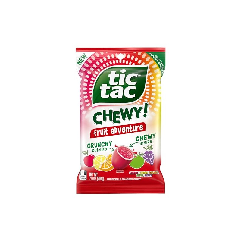Tic Tac Chewy Fruit Adventure Share Size, 7.05 Ounce (Pack