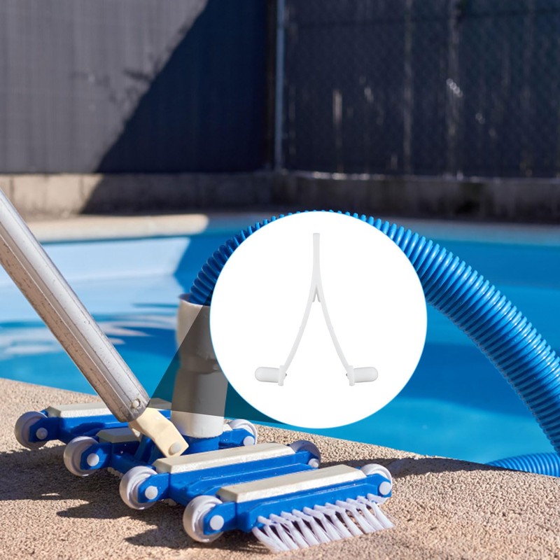 SAVITA 12pcs Pool V Clips, Pool Brush Clips Pool Brush