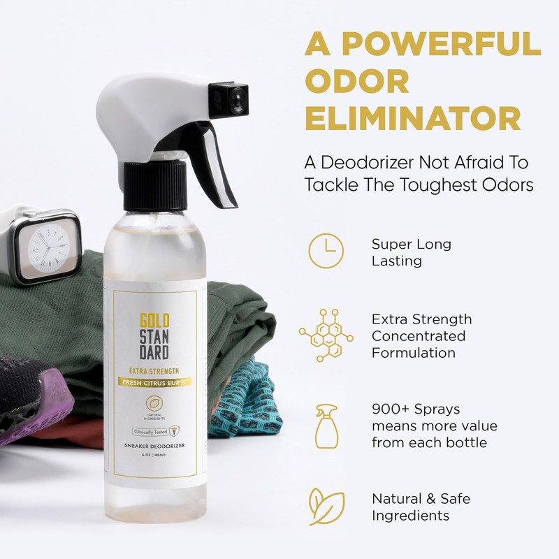 Natural Shoe Deodorizer Spray & Odor Eliminator - 1 Pack