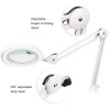 5X Magnifying Glass Led Ring Lamp, Foldable Clip-On Beauty Lamp,