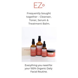 Intensive Anti-Ageing Serum for Men & Women with Dry, Sensitive, Mature, Ageing Skin. Facial Moisturiser Firms, Plumps, Hydrates, Brightens & Reduces Wrinkles. 100% Organic, Natural & Certified Vegan