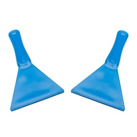 EarlyGrow 10cm Wide Plastic Ice Scraper Ice Snow Frost Removal for Cars, Vans, 4x4s, Truck Windscreen and Windows No Scratches (1, Blue)