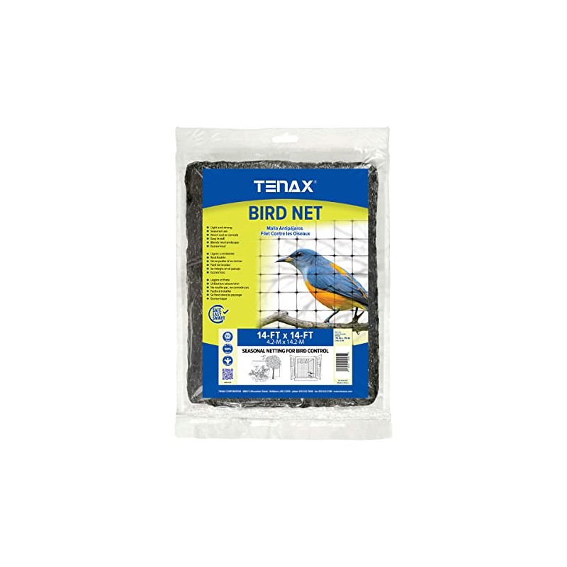 Tenax 2A240037 Bird Net 14'x14' Black