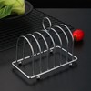 Ekoama Stainless Steel Toast Bread Rack 6 Slices Bread Box