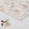 Diflart Mother of Pearl Peel and Stick Backsplash Subway Mosaic