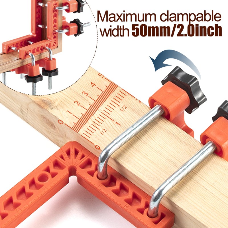 YUENGJGI 90 Degree Angle Clamps Positioning Square Set, Rectangular Clamps