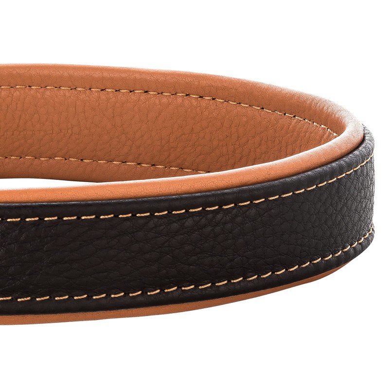 Schnüffelfreunde Fun Line Leather Dog Collar for Large, Medium and
