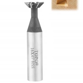 HSS End Mill 60 Degree, Dovetail Cutter 10-25 mm Dovetail Cutter 45° 60° Degree HSS Cylinder Shank Dovetail Slot Mill End Mill CNC Bit for Steel Metal Processing