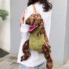 Kids Dinosaur Backpack Cartoon 3D Dinosaur Shape Soft Plush Kids