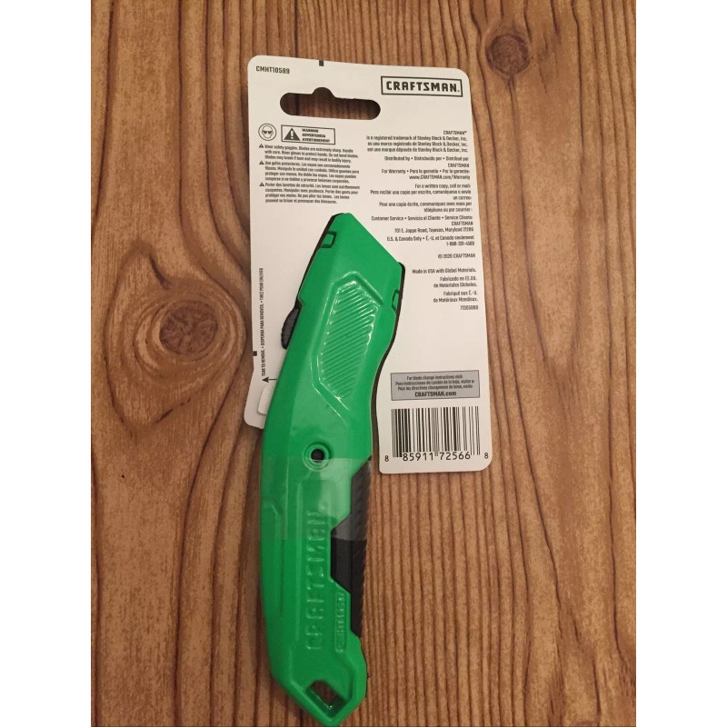 CRAFTSMAN CMHT10589HI-Visibility UTILITY KNIFE WITH 3 BLADES