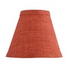 Aspen Creative 51044-2,Hardback Empire Transitional Clip-On Chandelier Shade/Brick Red Burlap