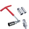 Premium Spark Plug Socket Wrench Set - Red T-Handle Stainless