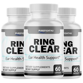 Ring Clear Supplement Ear Health Support & Tinnitus Relief - 3 Bottles