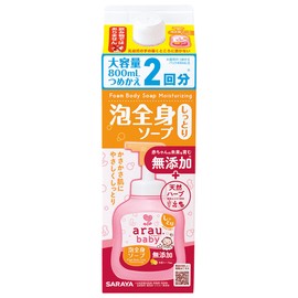Arau (アラウ) [Large Capacity] Arau Baby Foam Full Body Soap Refill, Moisturizing, 27.1 fl oz (800 ml)