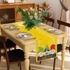 Linen Yellow Back to School Table Runner Welcome Back to