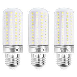 HZSANUE LED Corn Bulbs 26W, E27 Edison Screw Bulbs,2900Lm, 6000K Daylight White,200W Incandescent Bulbs Equivalent,Pack of 3