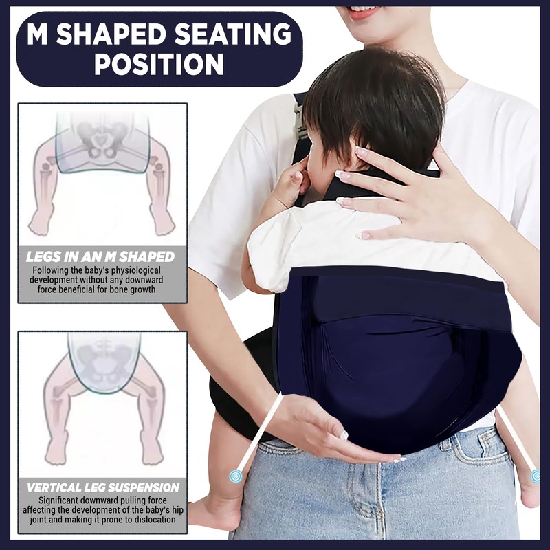 FATASH Baby Carrier | Breathable Soft Cotton Fabric Newborn Sling